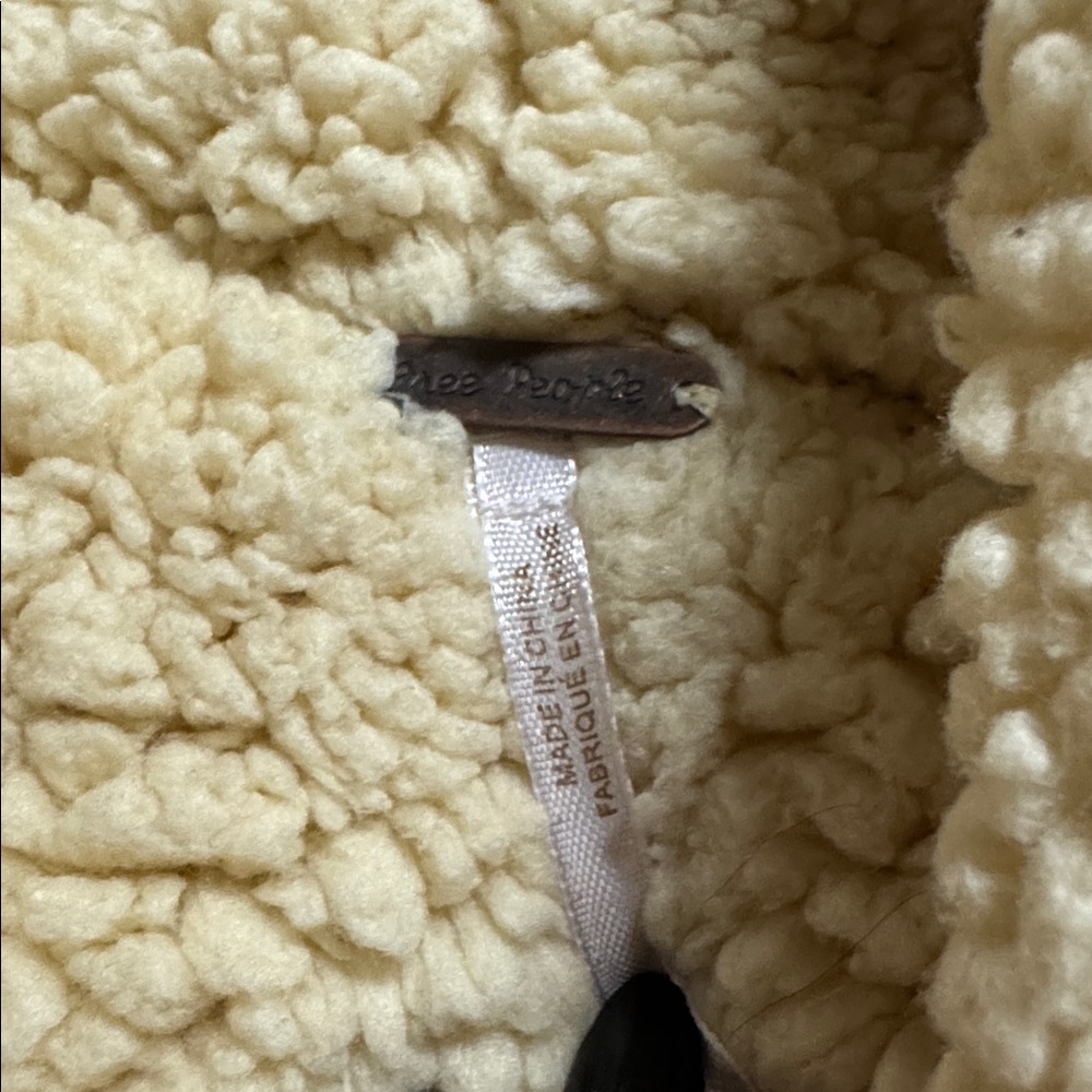 Free people long Sherpa oversized coat - Picture 4 of 5